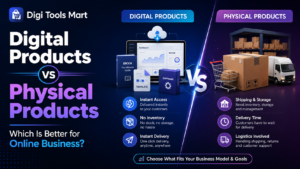 Digital products versus physical products comparison